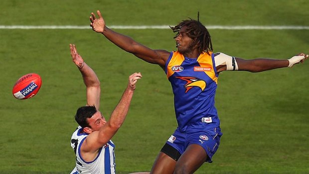 Nic Naitanui says he is being frustrated by opposing teams using illegal tactics around ruck contests.