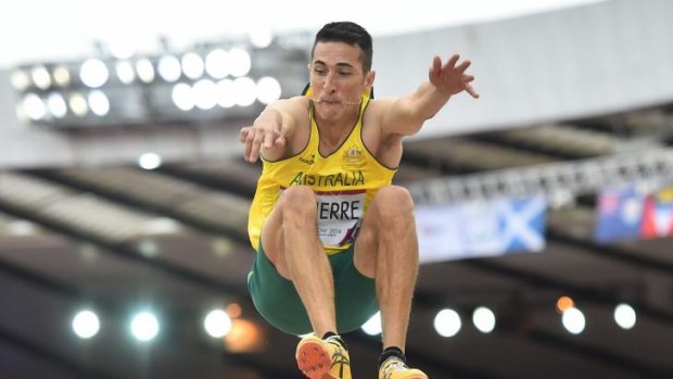 Australia's Fabrice Lapierre lived to fight another day with a leap of 7.95 metres in the long jump heats.