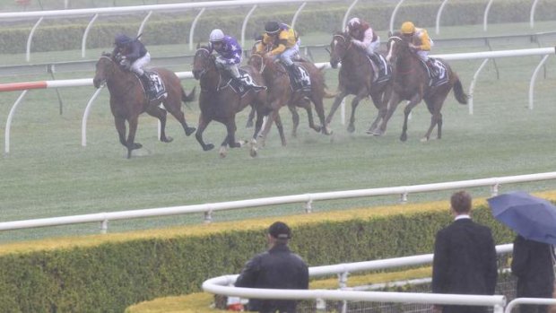 Wet-weather woes: Extended periods of rain are no friend of the Randwick course proper.
