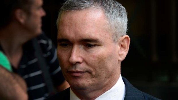 Former federal MP Craig Thomson at the Melbourne Magistrates Court to hear the verdict in his trial on fraud and theft charges.