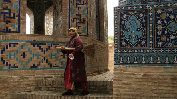 The Shah-I-Zinda in Samarkand.