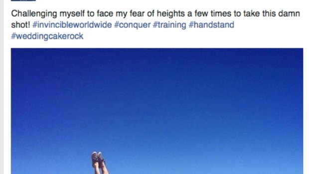 If performing a handstand on Wedding Cake Rock in Royal National Park looks dangerous, that's because it is.