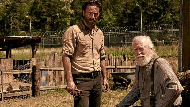 Death of the prison farm ... <i>The Walking Dead</i> season 4 had many unsettling twists for Rick and Hershel.