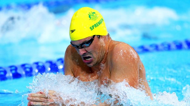 Christian Sprenger: misfiring in the breaststroke.
