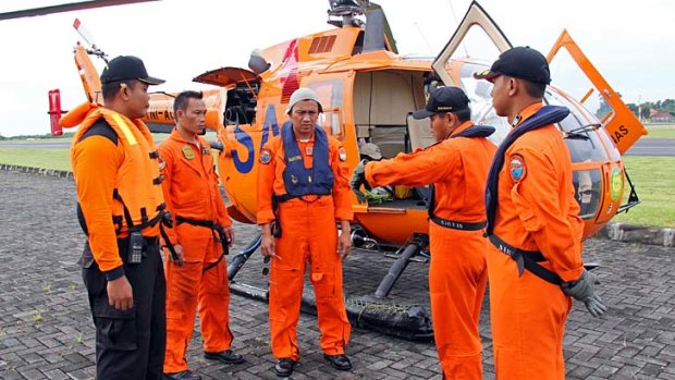 Search and rescue: The Japanese scuba divers disappeared after heading out on a speedboat to Nusa Lembongan.