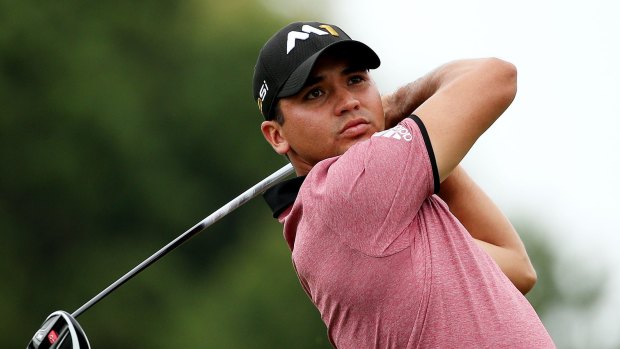 On fire: Jason Day plays his shot from the 12th tee during the second round of the BMW Championship.
