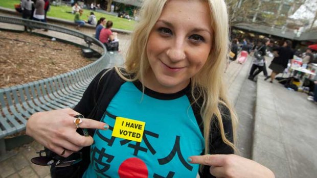 Having a say: La Trobe University students have voted in a campaign that candidates say has been particularly fierce.