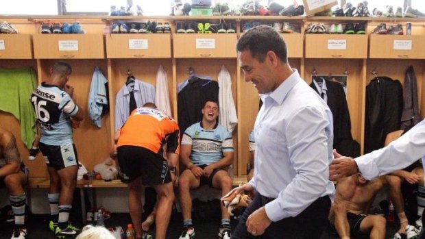 "I trusted people": Shane Flanagan in the dressing room last year.