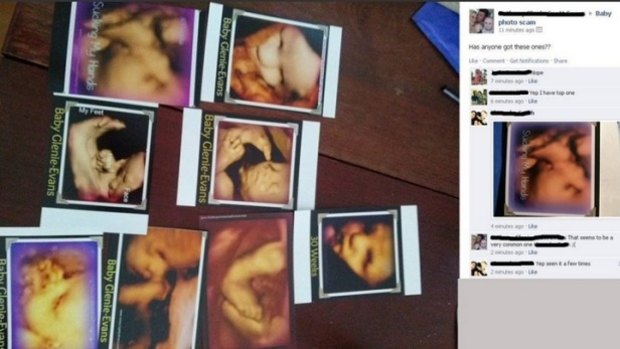 Bunbury mothers were given these photo of their unborn babies after a scan with a local business which they claim are fake.