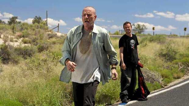 So bad it's good: Walter White, played by Bryan Cranston, and Jesse Pinkman (Aaron Paul) in <i>Breaking Bad</i>.