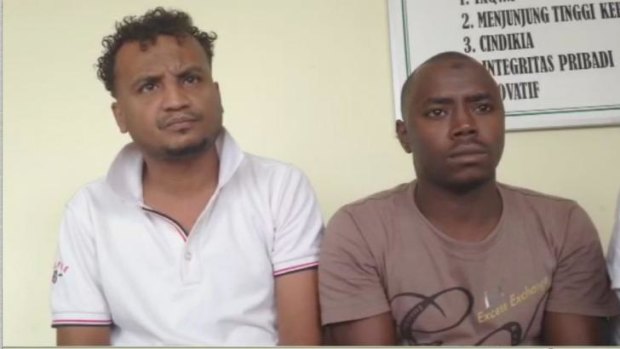Abdullah Ahmed,  left,  from Eritrea was on the  boat. He did not see the incident because he was on the top deck, but the hand-burning story had immediately spread among the passengers. "I saw people with burned hands.  They said, 'Don't go to the toilet, it's punishment from the navy'."