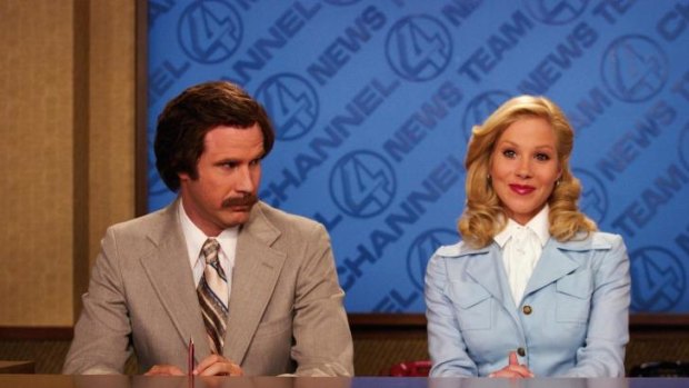 Old boys' network: Ron Burgundy struggles to get his head around the concept of equality in Anchorman.