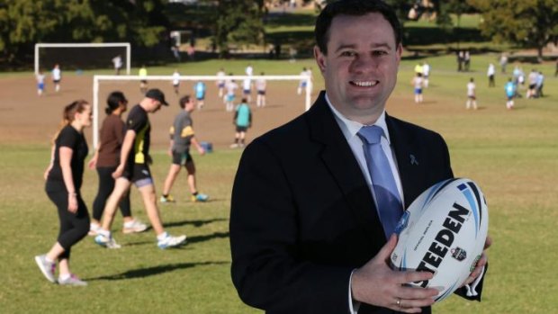 Giving sport a kick along: NSW Minister for Sport Stuart Ayres.