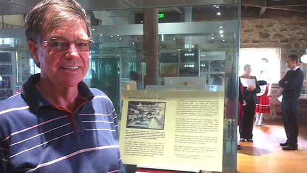 Author Ian Hadwen at the Commissariat Store with its extensive museum.