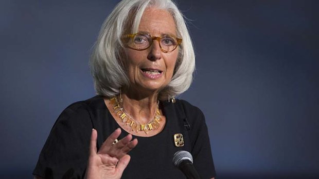 "I do think that climate change issues and progress in that regard are critical and are not just fantasies": Christine Lagarde.