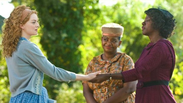 The engaging performance of Viola Davis (right, with co-star Emma Stone) in <i>The Help</i> is deserving of Oscar votes.