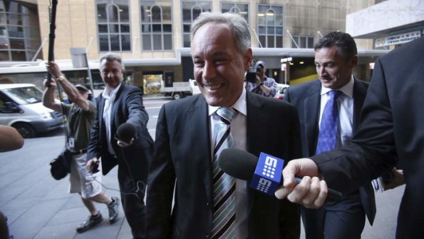 Morris Iemma arrives at ICAC for the AWH investigation on Monday.