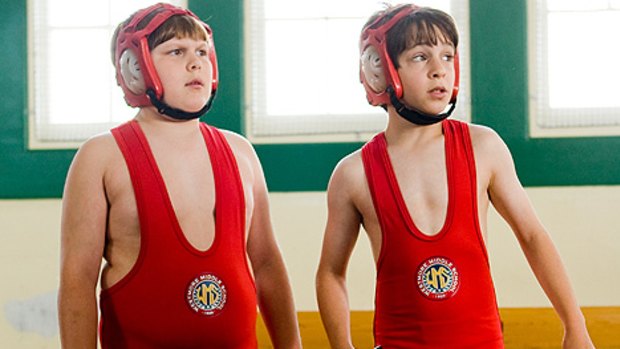 Rowley (Robert Capron, left) and Greg (Zachary Gordon) in Diary of a Wimpy Kid.