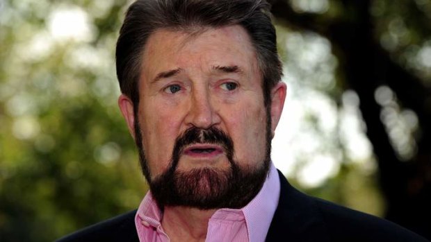 'I'm the bunny' ... Derryn Hinch makes reference to greyhound races about his plight over Jill Meagher conviction.