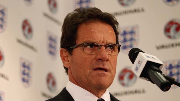 Fabio Capello believes in a strictly limited vocabulary.