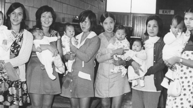 These six women were among 27 pregnant women who arrived at the hostel from East Timor in 1975.