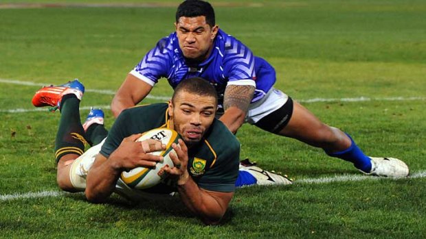 Out: Springboks flyer Bryan Habana picked up an injury playing for Toulon in France.