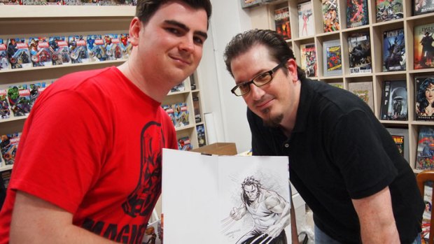 Caporn has previously commissioned Mark Brooks (Amazing Spider-Man, Ultimate X-Men) to create a piece of artwork for him.