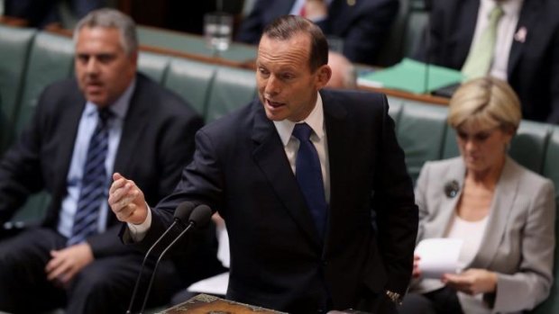 Unpopular with business: Prime Minister Tony Abbott.