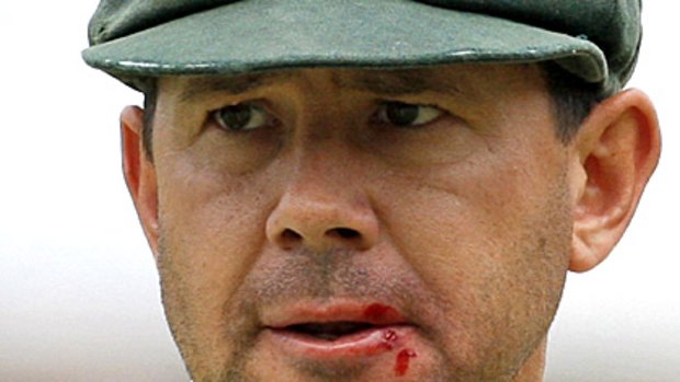 Captain Ricky Ponting on day three of the Ashes decider.