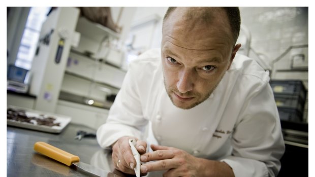 Belgian chocolate god: Dominique Persoone owns The Chocolate Line in Brussels and Antwerp.