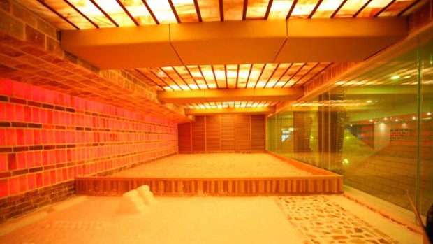 Fairy-tale treatment ... Dragon Hill Spa's crystal salt room.