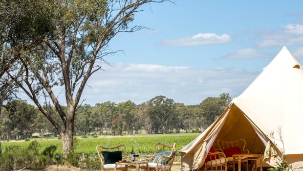 Get lost in the mellow countryside and enjoy fine local produce on this glamping experience.