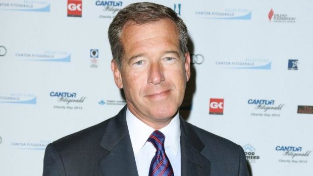 Under fire ... NBC news anchor Brian Williams is caught out over false Iraq story.