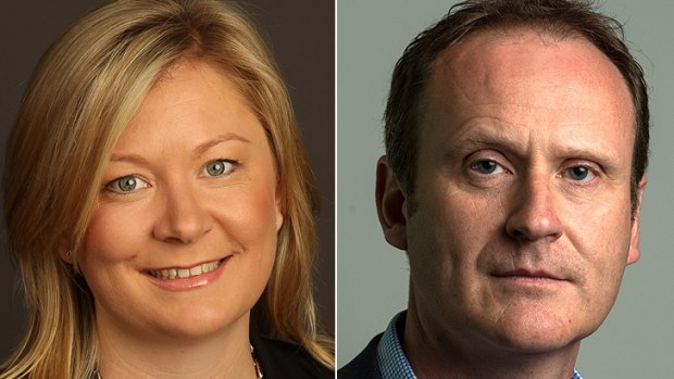 Lisa Davies, new editor of The Sydney Morning Herald, and Alex Lavelle, new editor of The Age.