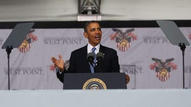 President Barack Obama gives an address at the US Military Academy at West Point in New York.