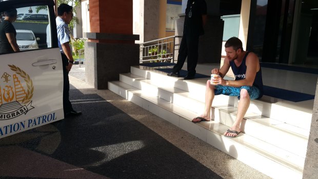 Shaun Edward Davidson, in Bali, when waiting to be transferred to Kerobokan jail. 