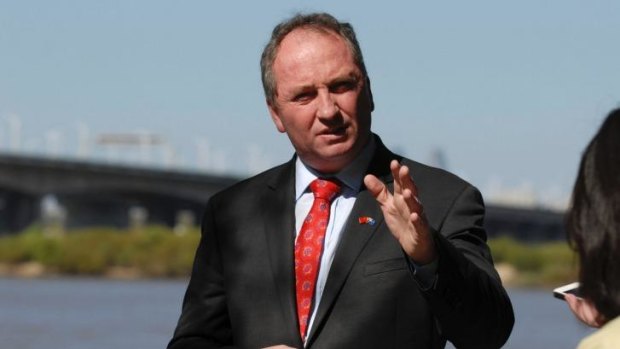 Barnaby Joyce: "No doubt people will turn up soon and say they don't want this to happen, that they prefer farmers being poor, they don't like us getting ahead."