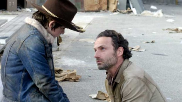 I don't know where you get your killing influences. Go to your cell! ... Rick and Carl on <i>The Walking Dead</i>