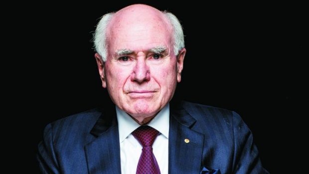 Former Prime Minister John Howard, being visibly right.