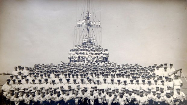 The ships company of the HMAS Sydney.