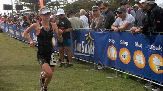 Kalgoorlie-based Anthea Stacey won her age division of the Busselton Half Ironman after conquering a fear of water.