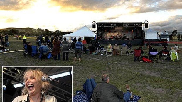 Field of dreams: Recalling the days of old Sunbury yesterday. Inset: Jan Preston, the queen of boogie piano, at Back Roads.