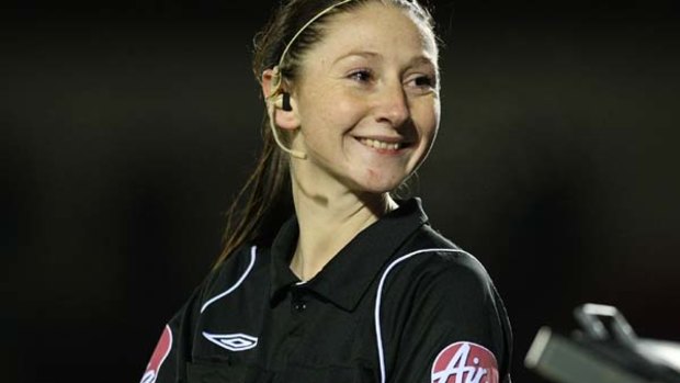 Ridiculed ... assistant referee Sian Massey.