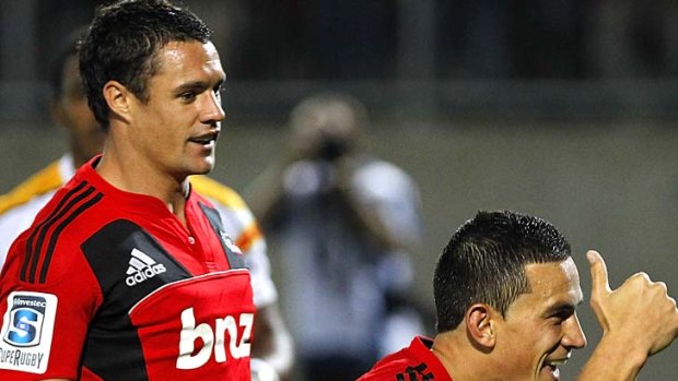 Inside running ... will Sonny Bill Williams and Dan Carter be the All Blacks's inside-backs at the World Cup.