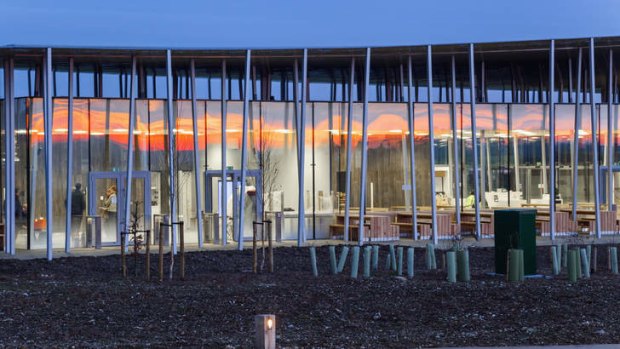 Contemporary touch: The new, Australian-designed visitor centre at Stonehenge.