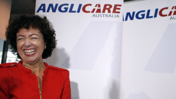 Family matters ...  Therese Rein at the launch of Anglicare’s report yesterday. The financial crisis had tipped some people over the edge, she said.