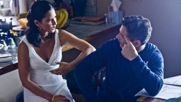 Eric Bana with Olivia Munn in <i>Deliver Us From Evil</i>.