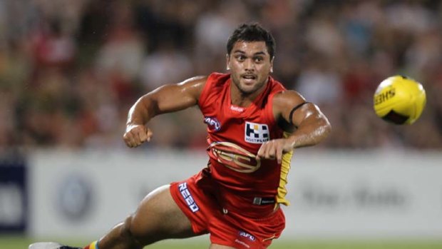No plans to leave: Karmichael Hunt in action.