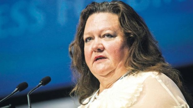 Gina Rinehart: Her two eldest children have made a claim against her.