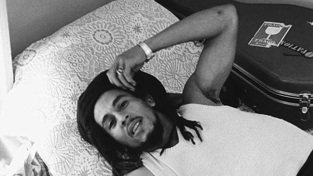 Seen and heard via archival footage ... Bob Marley.